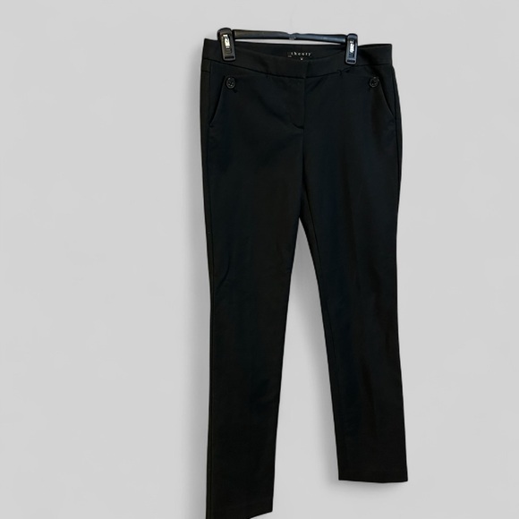 Theory NEW black minimalist dressy Lennor style trouser pants size 8 capsule - Picture 1 of 9